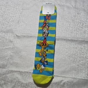 Disney Adult Socks - Mickey, Goofy, Pluto, Donald Striped